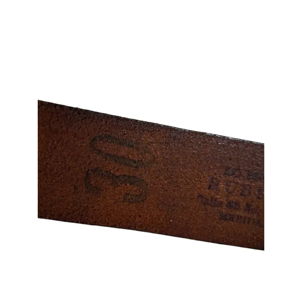 Vintage Rubio Hnos Brown Leather Belt Mens Size‎ 30 Grungecore Academia Preppy
